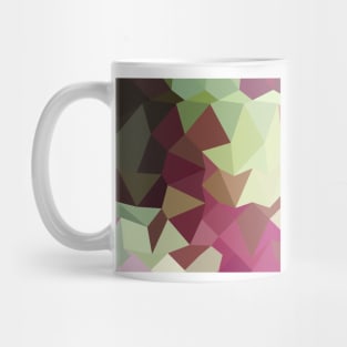 Claret Red Abstract Low Polygon Background Mug